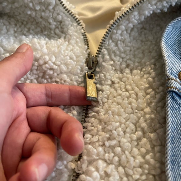 BLANKNYC Mixed Media Sherpa Faux-Fur Shell Jacket Oversized Fit Sz XS - Picture 6 of 16